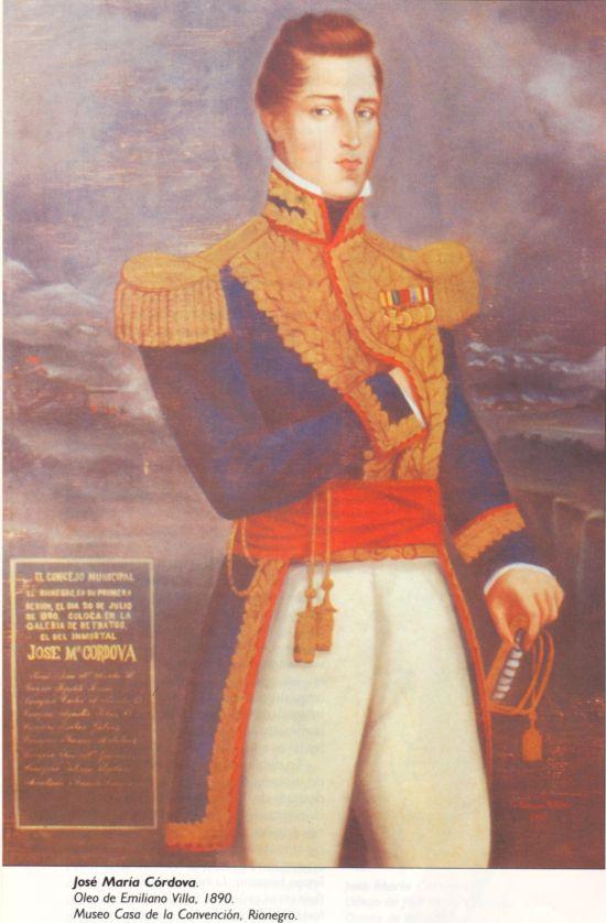 General José María Córdoba, óleo de Emiliano Villa