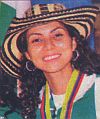 Stella Urango Martínez, campeona suramericana de Karate Do.