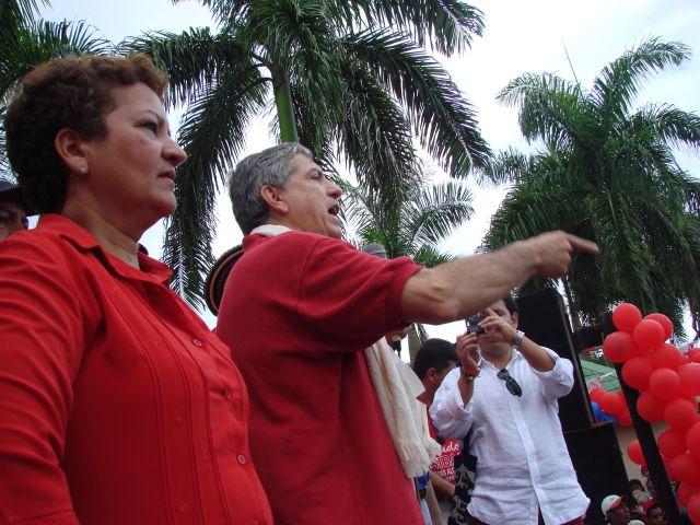 Fotos de la Visita de Marta Sáenz con César Gaviria a San Andrés de Sotavento